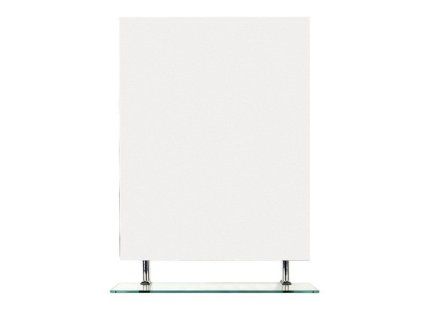 Sapho Wega zrcadlo s policí 70 x 80 cm bez osvětlení bílá 60092-7