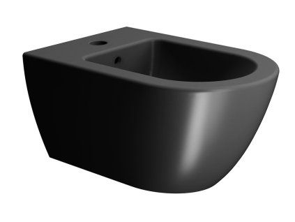 GSI Pura bidet závěsný 55 x 36 cm keramika černá mat 8865126