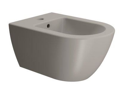 GSI Pura bidet závěsný 55 x 36 cm keramika tortora mat šedá 8865105