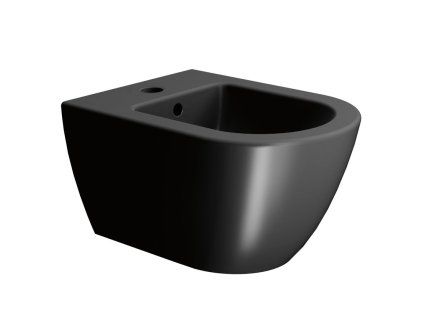GSI Pura bidet závěsný 36 x 50 cm keramika černá mat 8864126