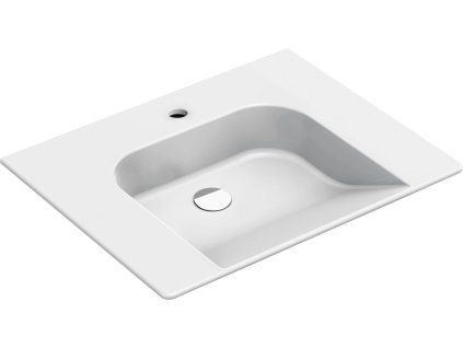 GSI Community obdélníkové umyvadlo 70 x 55 cm s otvorem pro baterii bez přepadu keramika bílá ExtraGlaze 7632111