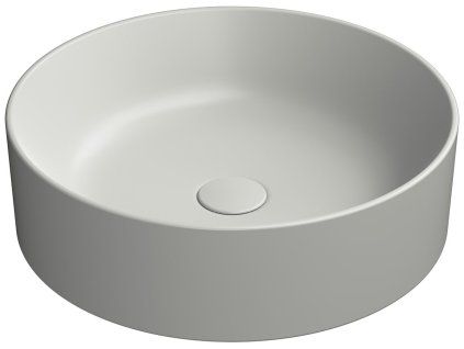 GSI Kube X kulaté umývátko na desku 45 cm keramické cenere mat šedá 942717