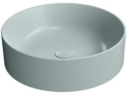 GSI Kube X kulaté umývátko na desku 45 cm keramické ghiaccio mat modrá 942715