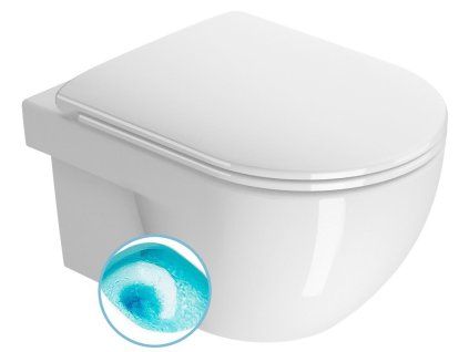 GSI City Pro závěsná wc mísa 35 x 52 cm Swirlflush keramika bílá ExtraGlaze 911511