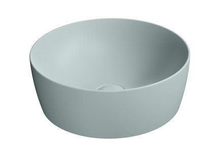 GSI Nubes umyvadlo na desku 40 cm bez otvoru pro baterii bez přepadu keramické ghiaccio mat modrá 903915