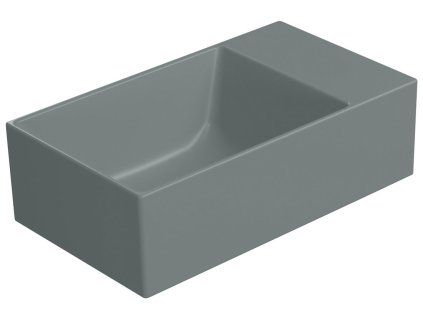 GSI Kube X umyvadlo 40 x 23 cm bez otvoru pro baterii bez přepadu keramické agave mat zelená 9484004
