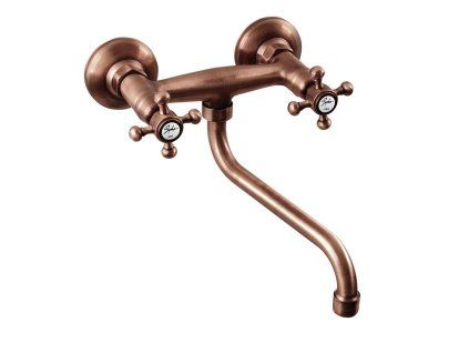Sapho Antea dřezová baterie nástěnná 150 mm kohoutková měď 3064