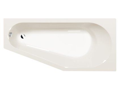 Polysan Tigra R asymetrická vana 170 x 80 x 46 cm pravá akrylát ivory béžová 90611.40
