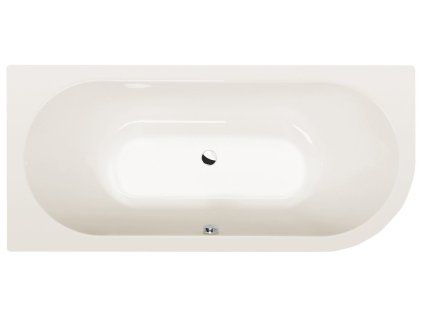 Polysan Viva L asymetrická vana 175 x 80 x 47 cm levá akrylát ivory béžová 70119.40