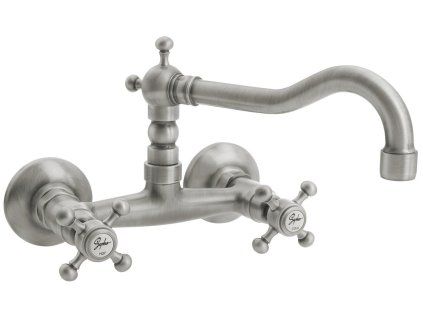 Sapho Antea dřezová baterie nástěnná 150 mm horní ramínko kohoutková nikl 3368