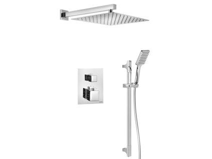 Sapho podomítkový sprchový set s termostatickou baterií box 2 výstupy chrom 1102-32-21