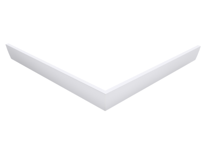 Polysan AURA 70 rohový panel ke sprchové vaničce 70 cm bílá 42691