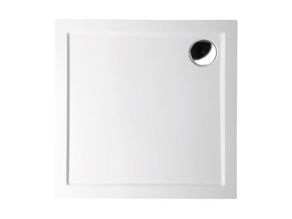 Polysan AURA čtvercová sprchová vanička 70 x 70 cm litý mramor bílá 41651