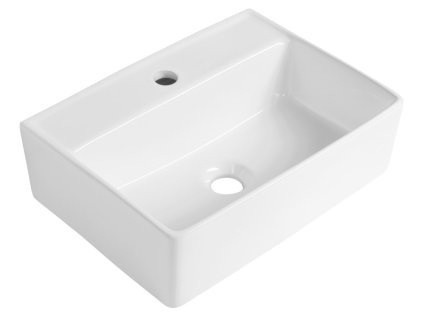 Bruckner Zipser keramické umývátko 43 x 32 cm s otvorem pro baterii bez přepadu bílá 201.102.0