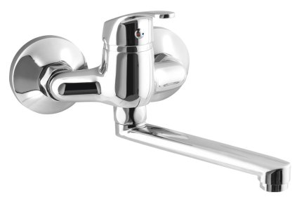 Aqualine 35 umyvadlová baterie nástěnná 100 mm ramínko ploché 160 mm chrom 52016