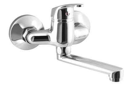 Aqualine 35 umyvadlová baterie nástěnná 100 mm ramínko ploché 120 mm chrom 52012