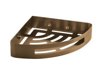 Gedy SMART rohová polička do sprchy 21 x 4,5 x 21 cm nerez měď mat 247982