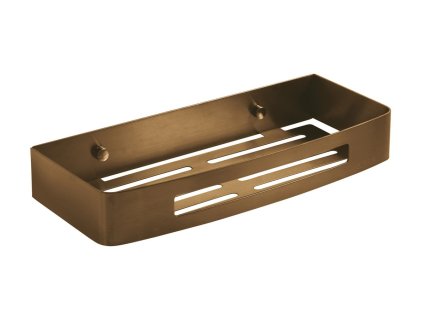 Gedy SMART polička do sprchy 30 x 4,5 x 12,8 cm nerez měď mat 241782