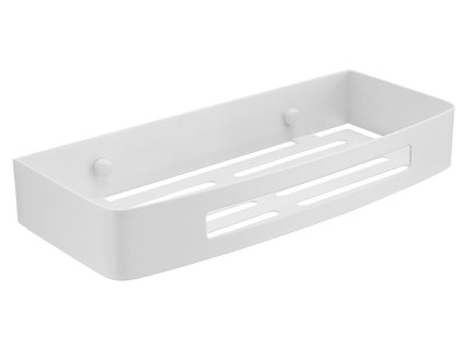 Gedy SMART polička do sprchy 30 x 4,5 x 12,8 cm nerez bílá mat 241702
