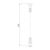 Sapho Softflex 1208-11 hladká sprchová hadice 150 cm chrom