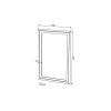 Sapho Retro 1680 zrcadlo 70x115 cm buk