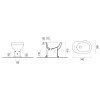 Sapho Classic 8762111 bidet 54 x 37 cm