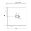 Polysan FLEXIA 100 x 100 x 3 cm 71552 sprchová vanička