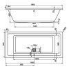 Vagnerplast Cavallo 180 x 80 cm VPBA180CAV2X-04 vana vč. noh  + Nohy k vaně ZDARMA