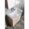 Aqualine KERAMIA  FRESH umyvadlová skříňka ,60x74x33,7cm,dub platin ( 50066 )