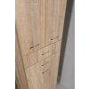 Aqualine ZOJA/KERAMIA FRESH skříňka vysoká s košem 50x184x29cm dub platin 51295