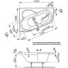 Vagnerplast Selena 147 x 100 cm VPBA141SEL3PE-04 vana vč. noh pravá  + Nohy k vaně ZDARMA