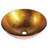 Sapho Ago 2501-19 umyvadlo 42 x 14 cm zlatě oranžová