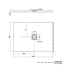 Polysan FLEXIA 110 x 80 x 3 cm 72924 sprchová vanička s možností úpravy rozměru