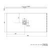 Polysan FLEXIA 160 x 75 x 3,5 cm 72921 sprchová vanička s možností úpravy rozměru
