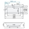 Santech VARIA 200 x 90 cm SAVAR200 vana akrylátová