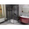 Polysan MIRAI 120 x 80 cm sprchová vanička obdélníková z litého mramoru 73177 levá
