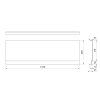 Polysan Deep Plain Nika 84872 panel 110 x 36 cm