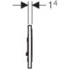 Geberit Sigma 10 115.758.KH.5 ovládací tlačítko pochromovaná lesklá / matná /  lesklá