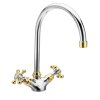 Sapho Antea 3092 dřezová baterie výška 275 mm chrom/zlato