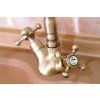 Sapho Antea 3126 dřezová baterie s retro hubicí bronz