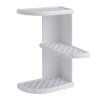 Aqualine Oscar 8579 rohová polička do sprchy 23 x 37,5 x 23 cm plastová bílá