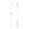 Sapho Softflex 1208-10 sprchová plastová hadice 120cm metalická stříbrná / chrom