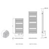 Isan Mapia Light Plus 1720 x 600 mm koupelnový radiátor bílý