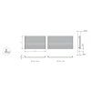 Isan Zoya Inox 615 x 1200 mm koupelnový radiátor nerez
