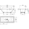 Kaldewei Conoduo 180 x 80 cm 235100010001 vana smaltovaná model 733
