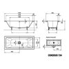 Kaldewei Conoduo 190 x 90 cm 235200010001 vana smaltovaná model 734