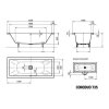 Kaldewei Conoduo 200 x 100 cm 235300010001 vana smaltovaná model 735