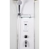 2585 1 smaragd panel parniho boxu s baterii radiem polickou a sprchou