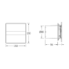 Cata E-100 GBTH 00900602 koupelnový ventilátor axiální černá