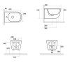 Sapho Tribeca 512501 bidet 35 x 31,5 x 54 cm